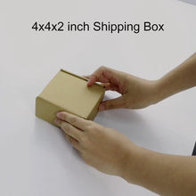 Load image into Gallery viewer, 4x4x2 inch Shipping Box, Brown
