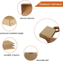 Load image into Gallery viewer, 7x5x2 inch Shipping Box, Brown Corrugated Cardboard Mailer Box
