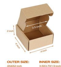 Load image into Gallery viewer, 4x4x2 inch Shipping Box, Brown
