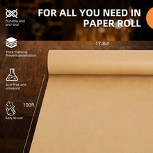 Load image into Gallery viewer, Wrapping Paper, Craft Paper, Brown Kraft Paper Roll 17.8&quot;x 100 ft
